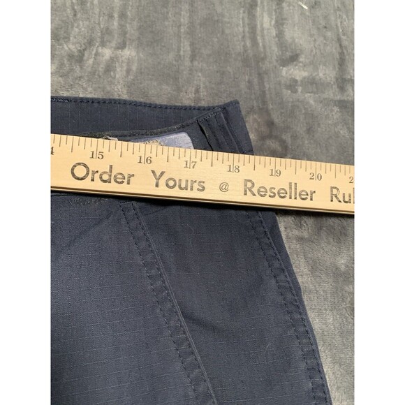 Carhartt Pants Mens 36x32 Navy Blue Rugged Flex Rip Stop 74533-20 Relaxed Flaw - Picture 14 of 16